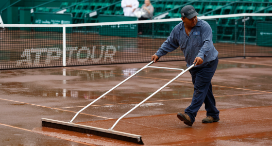 Não se jogou um único ponto na primeira jornada do ATP de Houston