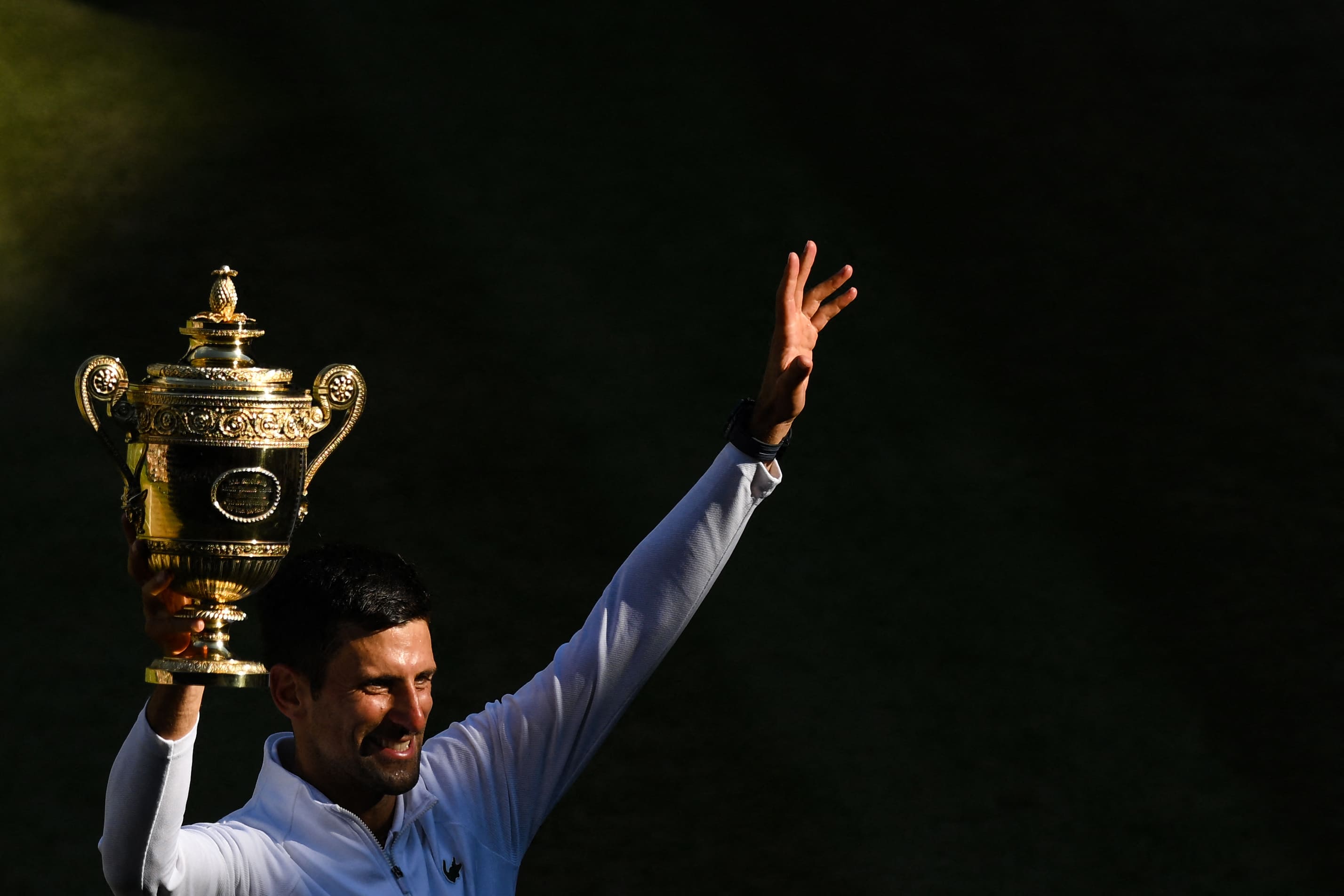 Djokovic levanta troféu de Wimbledon após conquista