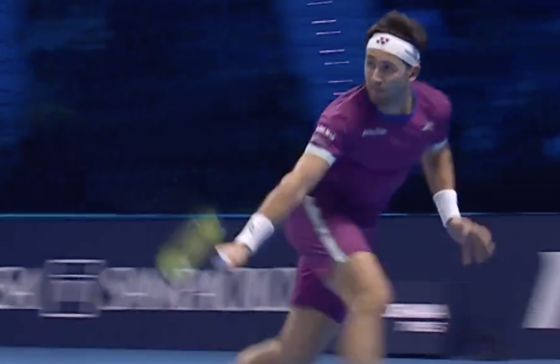 [VÍDEO] Ruud dá show e leva esquerda de uma mão ao ATP Finals