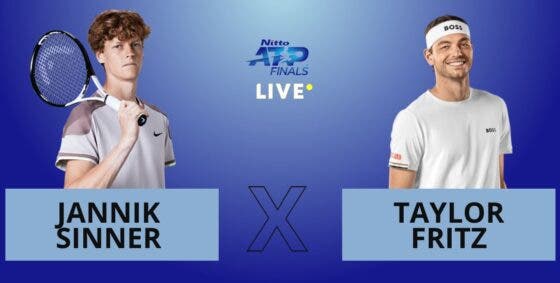 [AO VIVO] Acompanhe Sinner x Fritz na final do ATP Finals ao vivo hoje