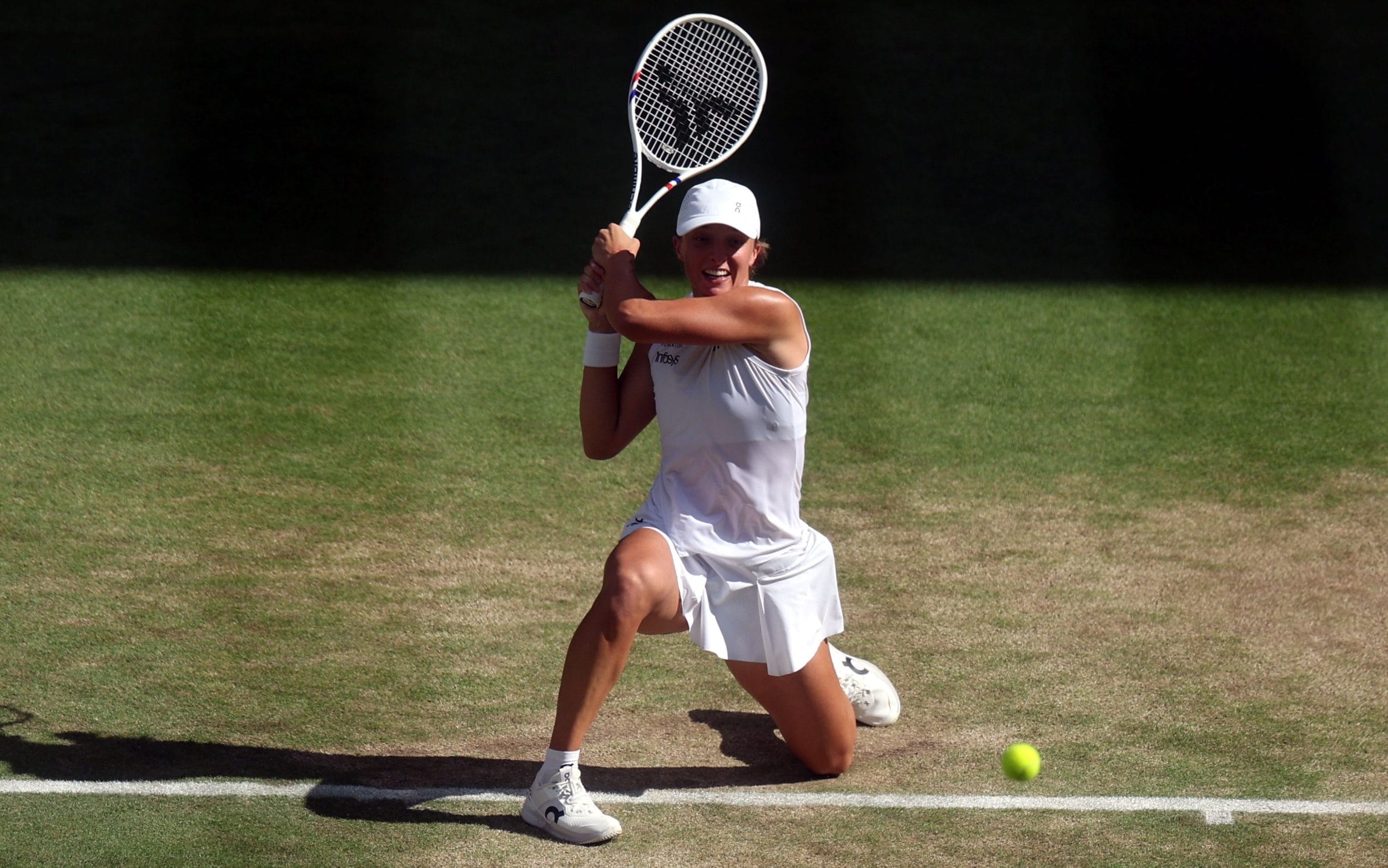Iga Swiatek of Poland in action