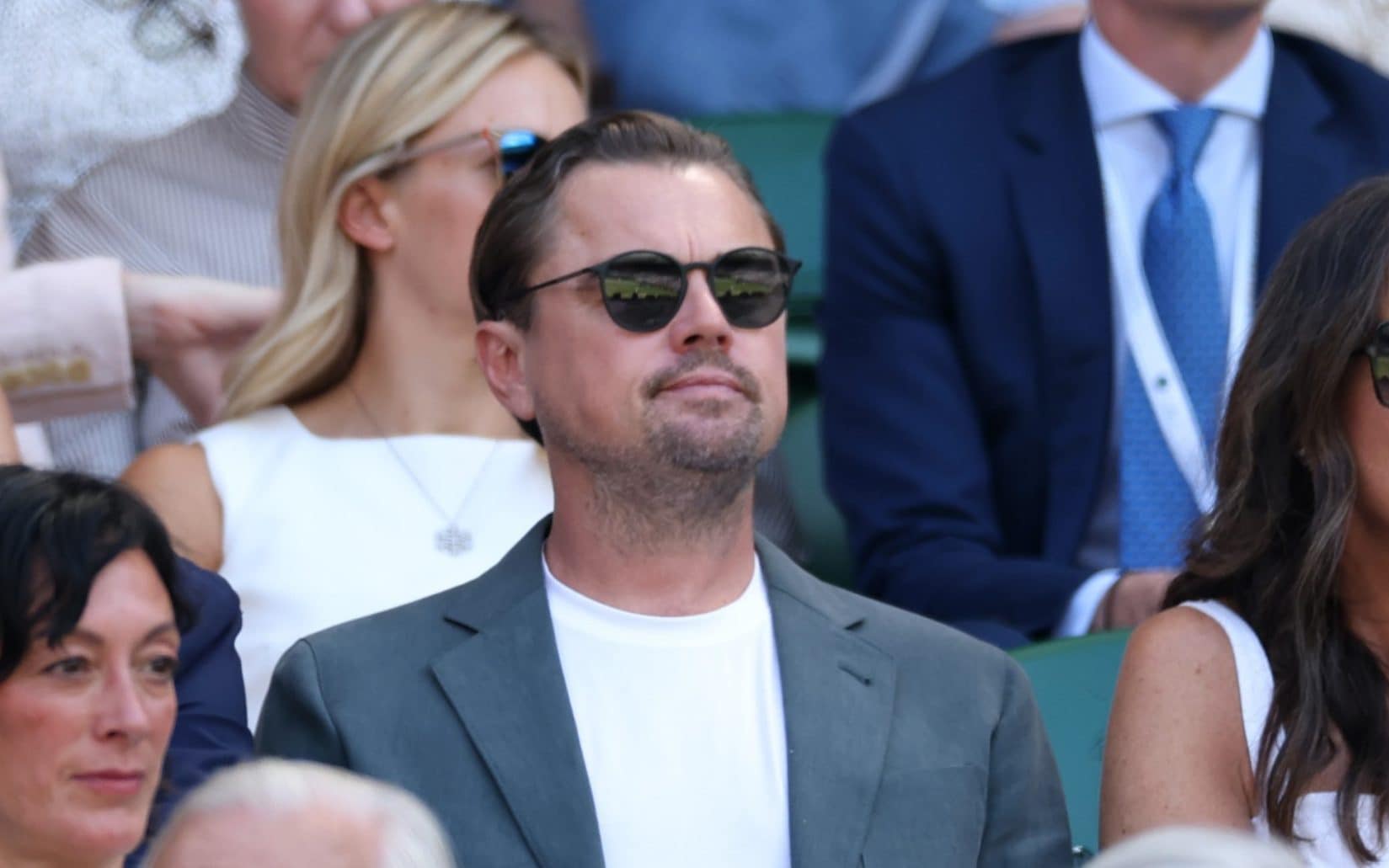 Leonardo Di Caprio watches Taylor Fritz vs Carlos Alcaraz