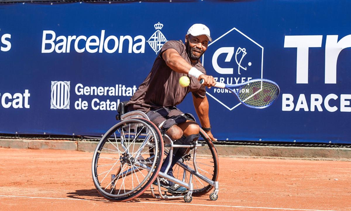 Daniel Rodrigues no WC10000 de Barcelona no circuito mundial de tênis em cadeira de rodas
