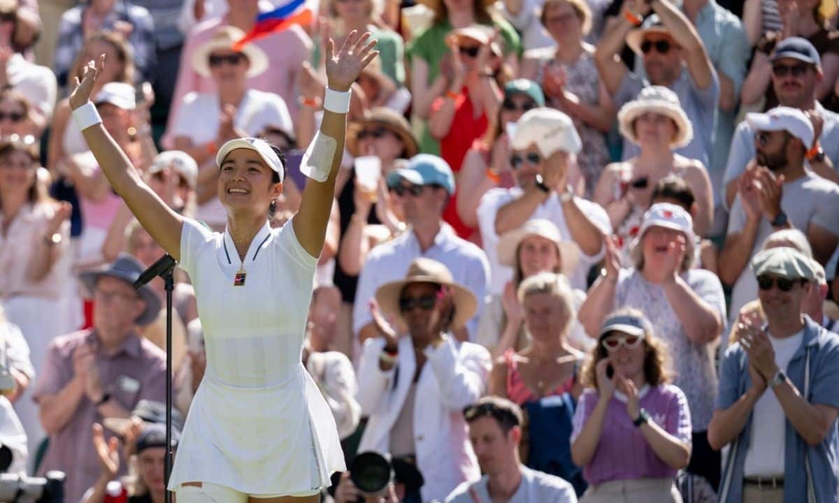 Alexandra Eala em entrevista pós-vitória sobre Iga Swiatek em Wimbledon