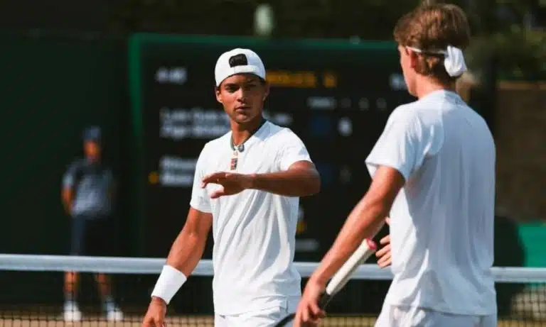 Guto Miguel e Ziga Sesko no Wimbledon Juvenil