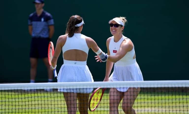 Luisa Stefani e Gabriela Dabrowski em Wimbledon