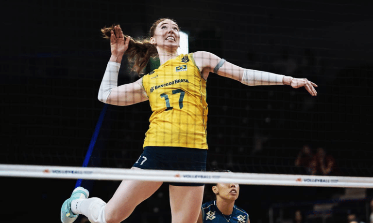 Julia Bergmann em quadra na VNL 2026