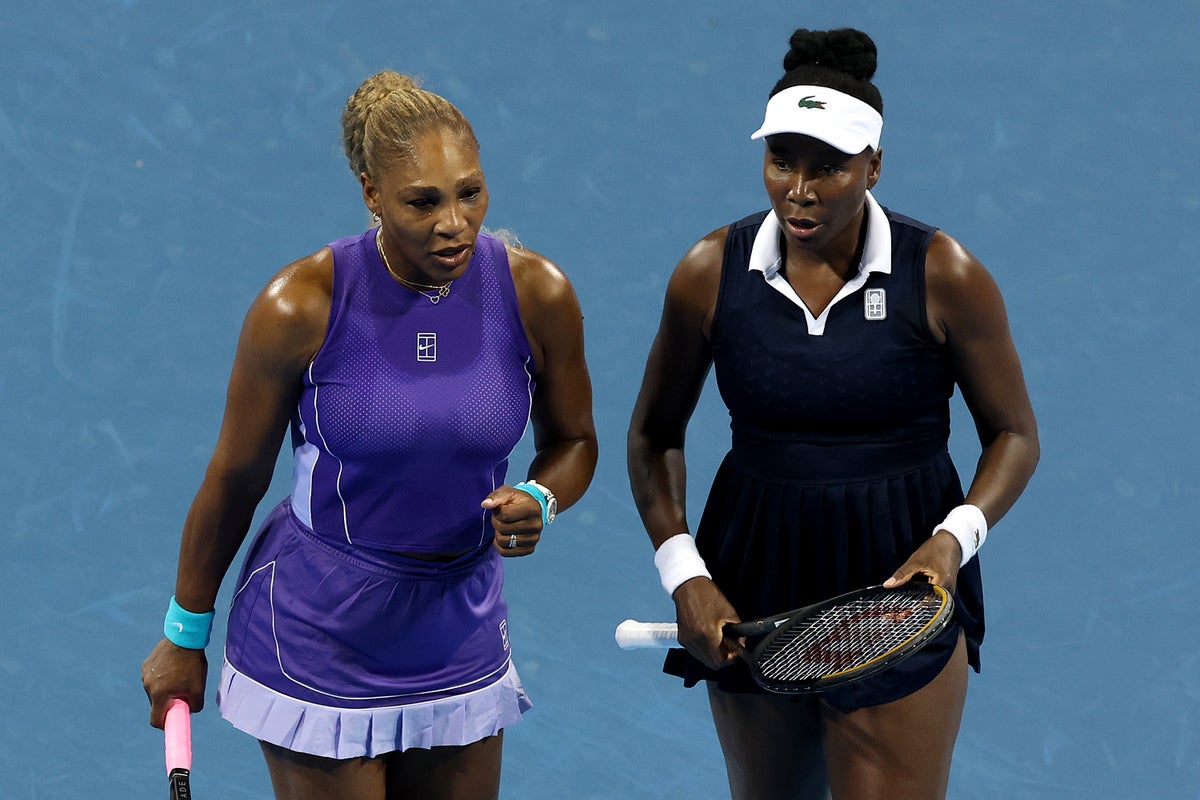 The Williams sisters suffered a thrilling first round defeat at the Cincinnati Open (Getty)