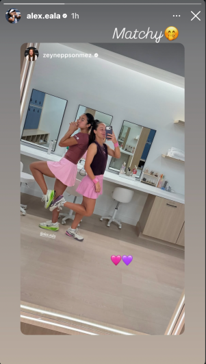 Alex Eala shared a lighthearted moment with close friend Zeynep Sonmez after both players saw their Cincinnati Open runs ended by Amanda Anisimova. Eala reposted Sonmez’s Instagram Story and wrote, “Matchy 