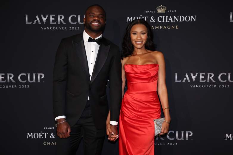 Frances Tiafoe of Team World gushes over his girlfriend, Ayan Broomfield.
