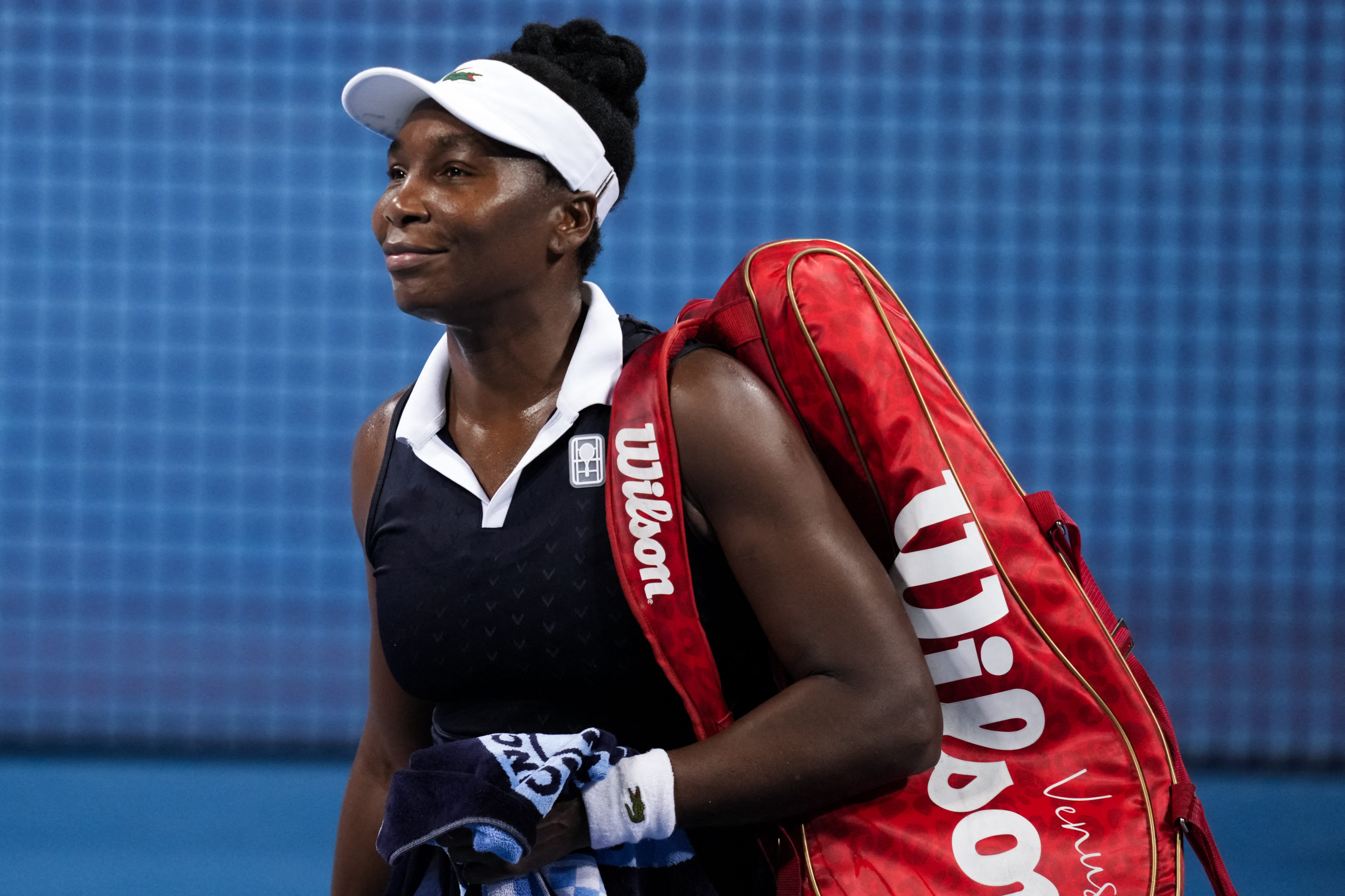 Venus Williams walks off the court after a doubles match with her sister Serena at the Cincinnati Open on Aug 17, 2026.