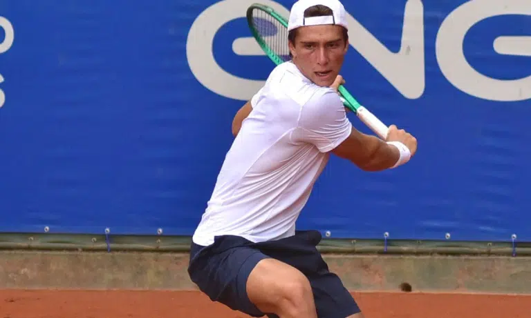 Leonardo Storck durante a disputa do torneio de São Paulo. (Foto: João Pires/Fotojump)