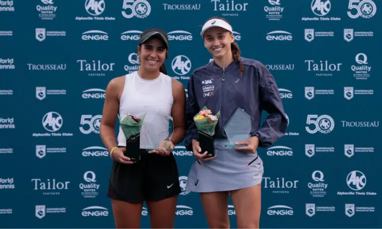 Ana Candiotto conquistou o título das duplas no ITF W35 de Barueri (Foto: Marcello Zambrana/DGW)
