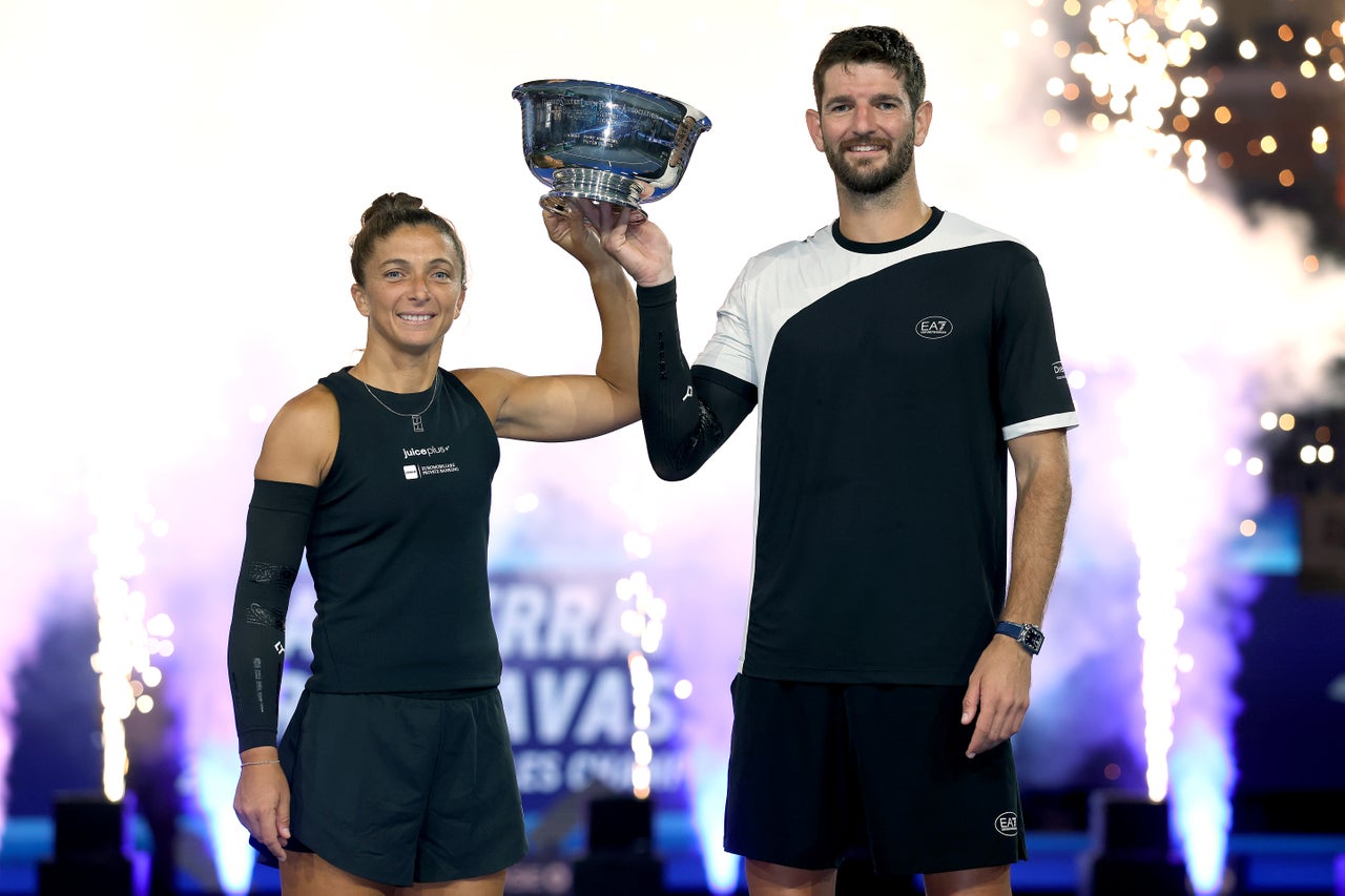 Sara Errani and Andrea Vavassori won last year’s new-look mixed doubles event (Getty)