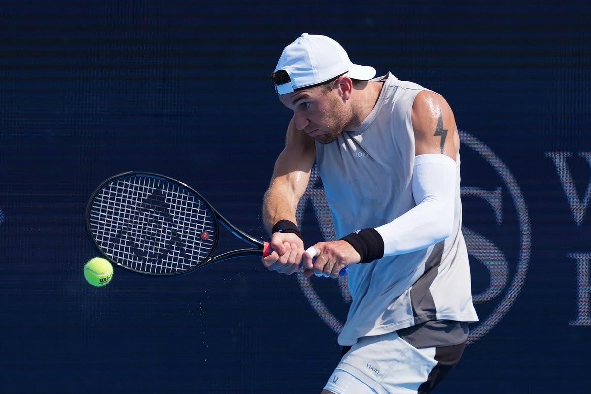 Jack Draper was knocked out of the Cincinnati Open in the first round (Getty)