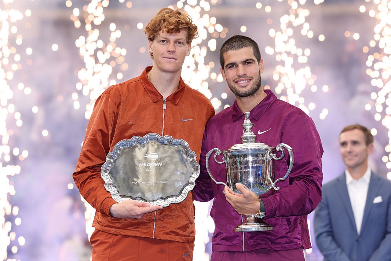Alcaraz defeated Sinner to win last yearâs US Open (Getty Images)