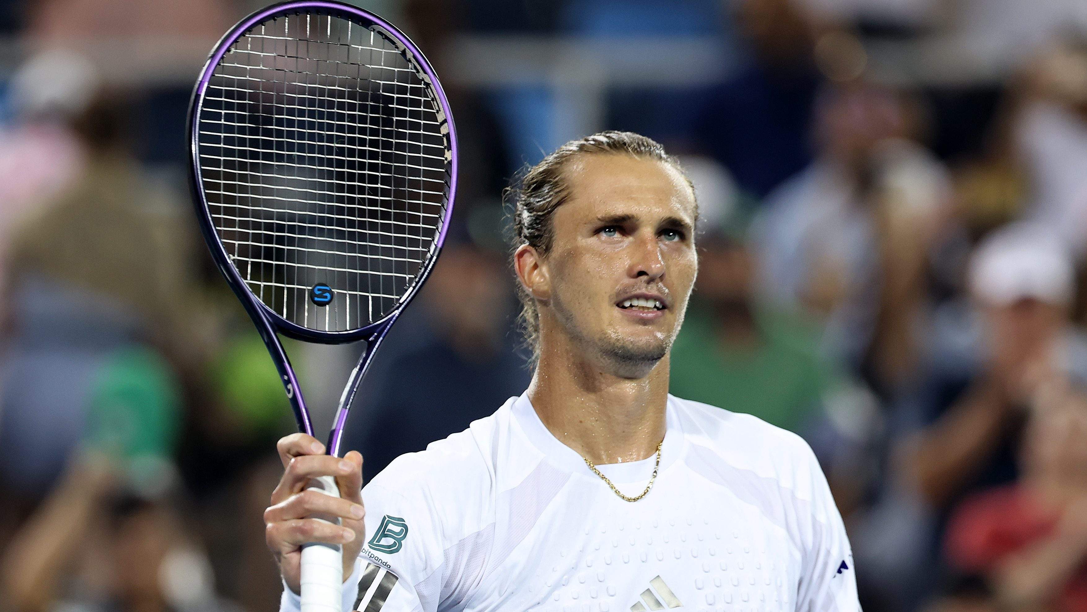 Alexander Zverev of Germany competes at the 2026 Cincinnati Open.