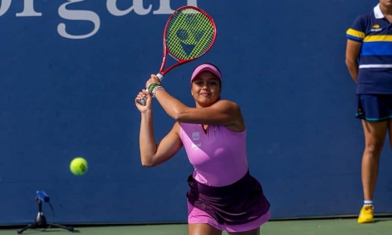 Naná Silva em partida no US Open Juvenil