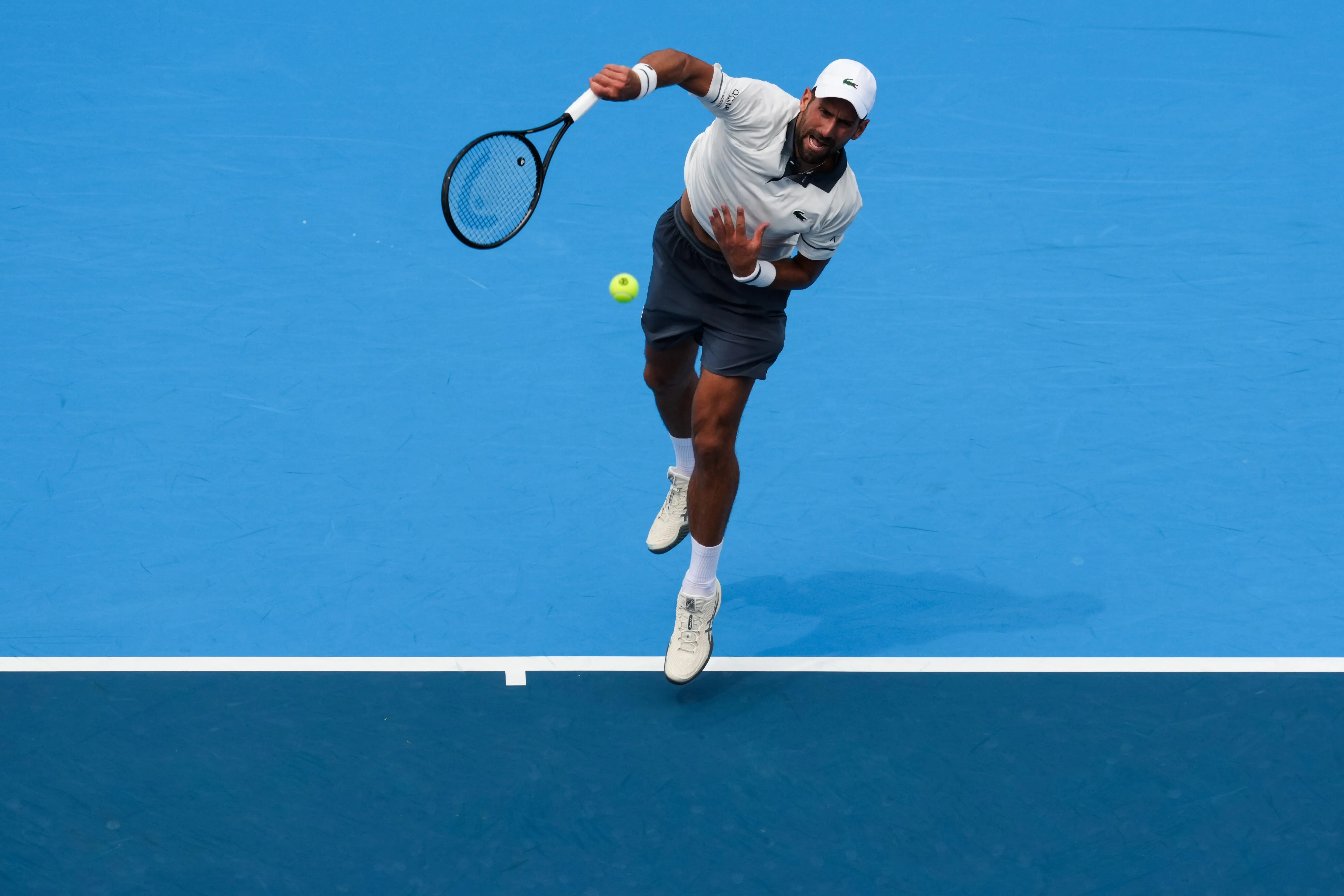 Novak Djokovic in action ahead of ATP Beijing.