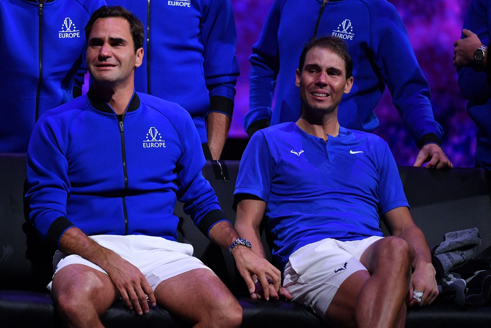 Momentul special cu Federer și Nadal