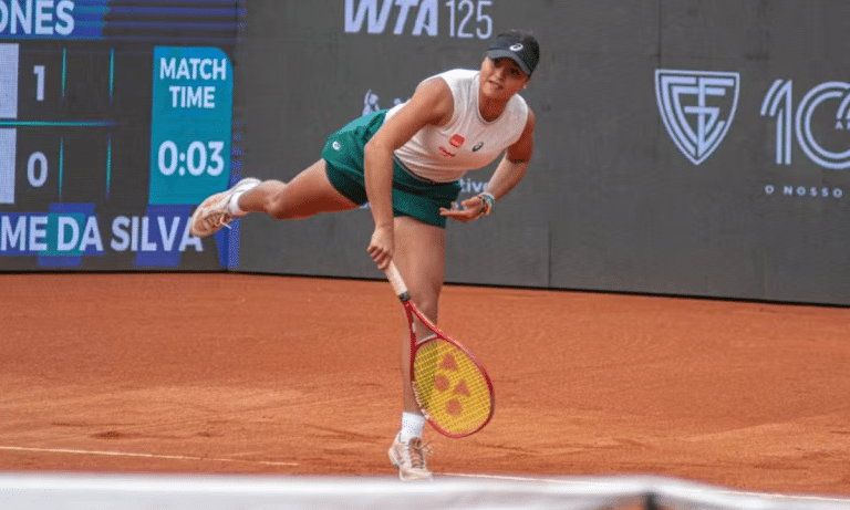 Naná avança à semifinal no WTA 125 de Curitiba — Foto: Rafael Pignataro